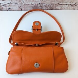 Orange Leather Handbag